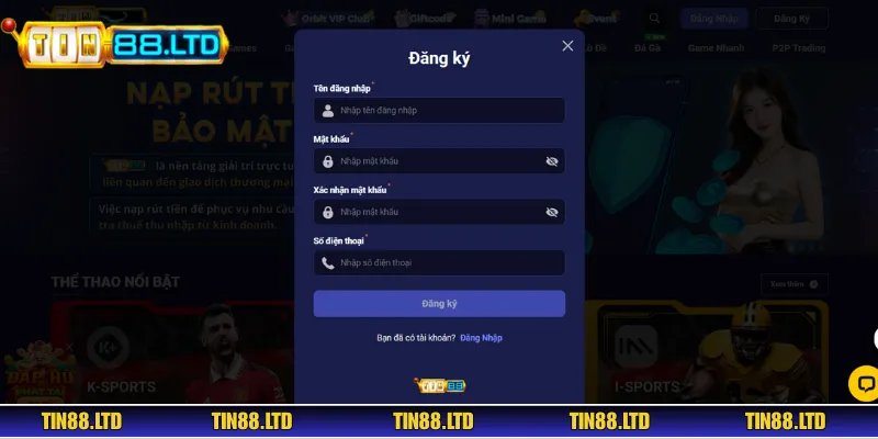 Điền đúng và đủ các thông tin trong biểu mẫu yêu cầu